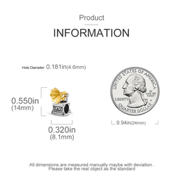 KissICON 925 Silver Gemstone Universe Starry Sky Flower Gold Bead Pendant Suitable For Pan 925 Original Bracelet Diy Jewelry