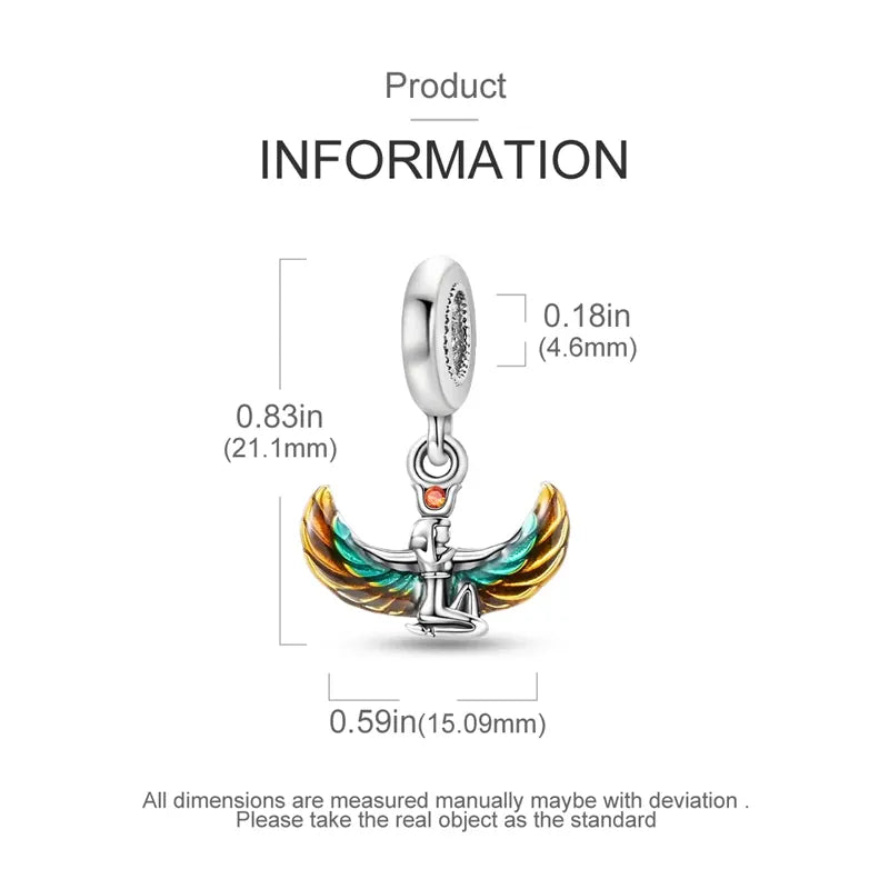 KissICON 925 Silver Gemstone Universe Starry Sky Flower Gold Bead Pendant Suitable For Pan 925 Original Bracelet Diy Jewelry