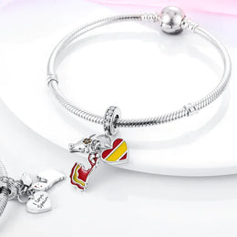 KissICON 925 Silver Gemstone Universe Starry Sky Flower Gold Bead Pendant Suitable For Pan 925 Original Bracelet Diy Jewelry