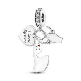 KissICON 925 Silver Gemstone Universe Starry Sky Flower Gold Bead Pendant Suitable For Pan 925 Original Bracelet Diy Jewelry