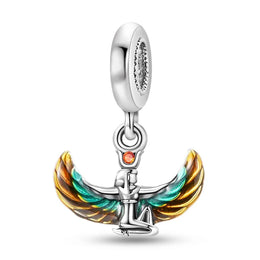 KissICON 925 Silver Gemstone Universe Starry Sky Flower Gold Bead Pendant Suitable For Pan 925 Original Bracelet Diy Jewelry