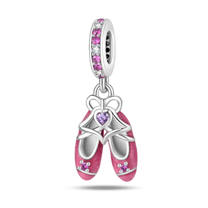 KissICON 925 Silver Plated Magic Mirror Princess Angel Pink Charm Beads Suitable Fit Pan 925 Original Bracelet Exquisite Diy Jewelry