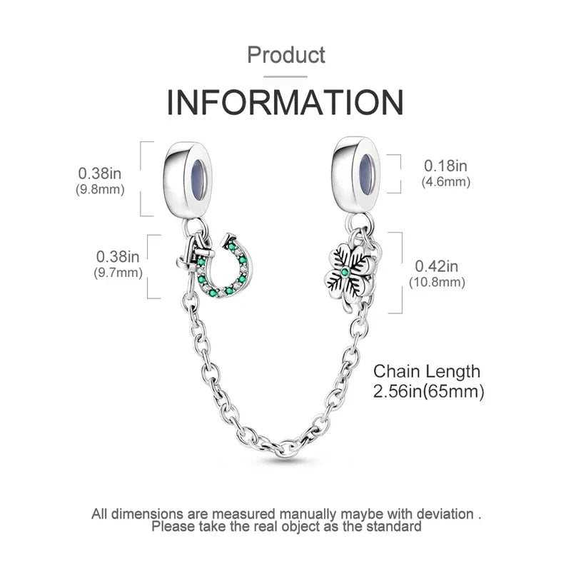 KissICON 925 Sterling Silver Safety Charms  Series Snowflakes Stars Moon Heart Bow Fit Original  Bracelets DIY Jewelry Gift for Women
