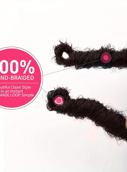 KissIcon 48 Strands Pre-Looped Faux Locs - Natural