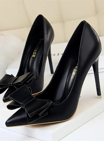 KissICON 9511-18 Black / 43 / CHINA Fashion Sweet Women High Heel Shoes Blue Yellow