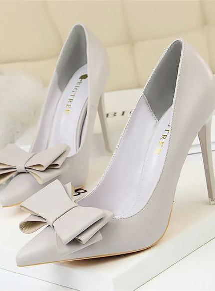 KissICON 9511-18 Gray / 43 / CHINA Fashion Sweet Women High Heel Shoes Blue Yellow