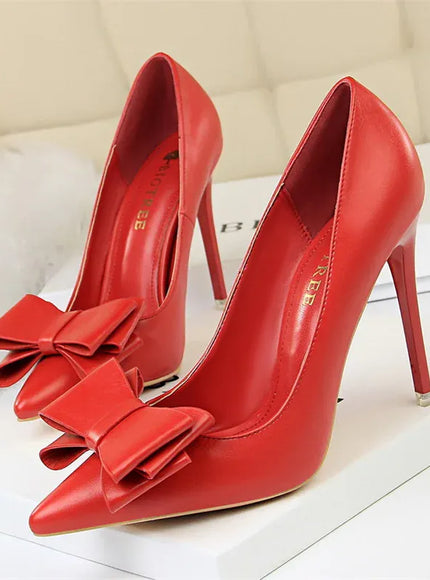 KissICON 9511-18 Red / 43 / CHINA Fashion Sweet Women High Heel Shoes Blue Yellow