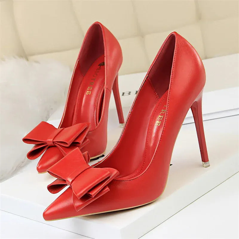 KissICON 9511-18 Red / 43 / CHINA Fashion Sweet Women High Heel Shoes Blue Yellow