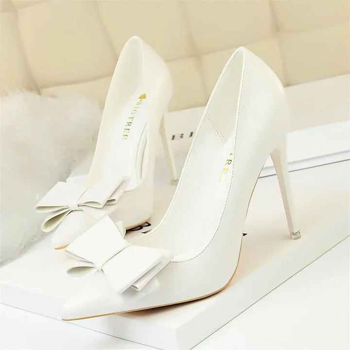 Fashion Sweet Women High Heel Shoes Blue Yellow