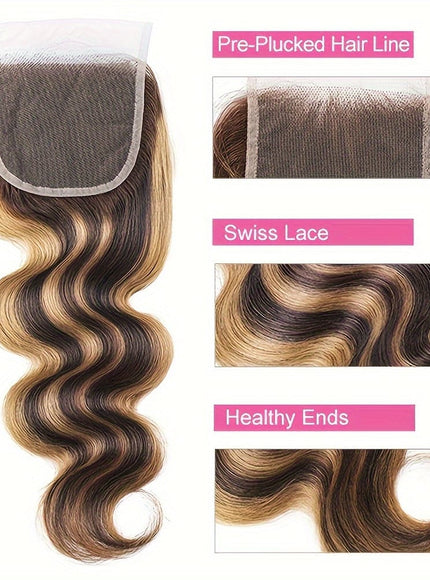 KissIcon Brazilian Remy Body Wave Extensions - Natural
