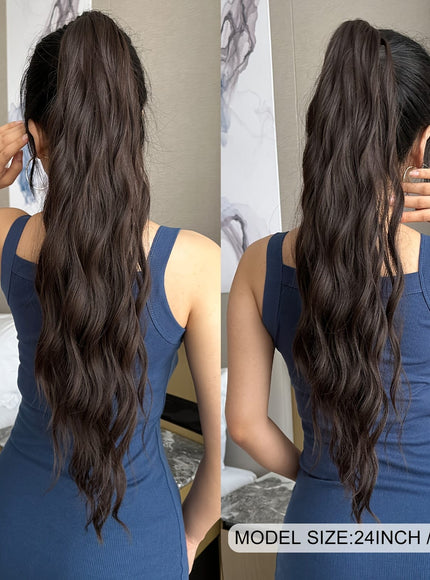 KissIcon Claw Ponytail 24 Inch Clip In -