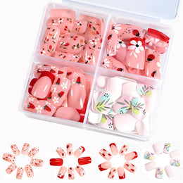 KissICON 96Pcs 8 KissIcon Halloween Ghost Pumpkin Spider False Nails -