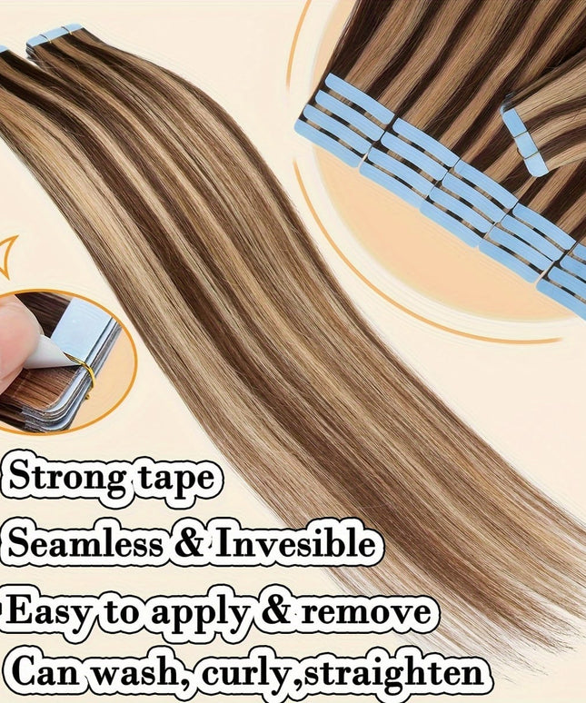 KissIcon Hair Tape In Extensions 20pcs - Seamless