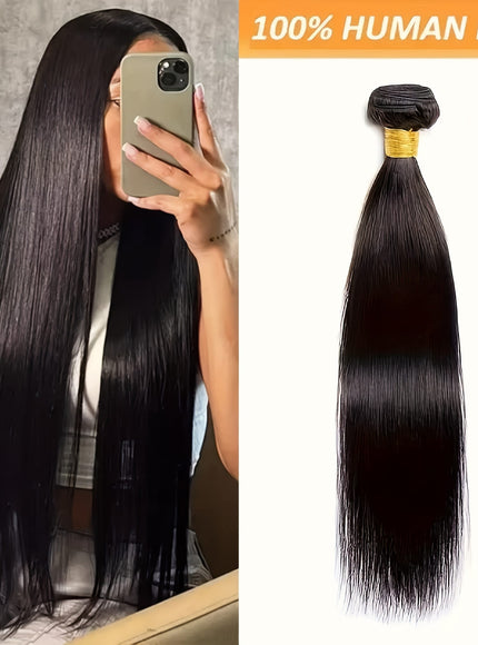KissIcon Brazilian Straight Hair 3 Bundles - Double
