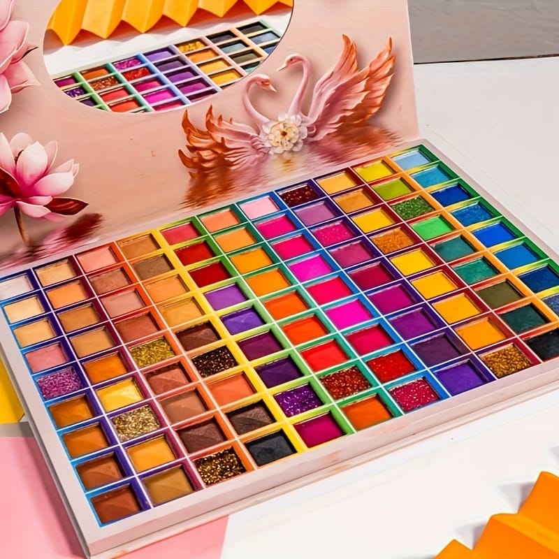 KissICON 99 Colors 99 Colors Eyeshadow Pearlescent Glitter Matte