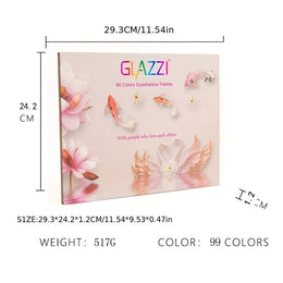 KissICON 99 Colors 99 Colors Eyeshadow Pearlescent Glitter Matte
