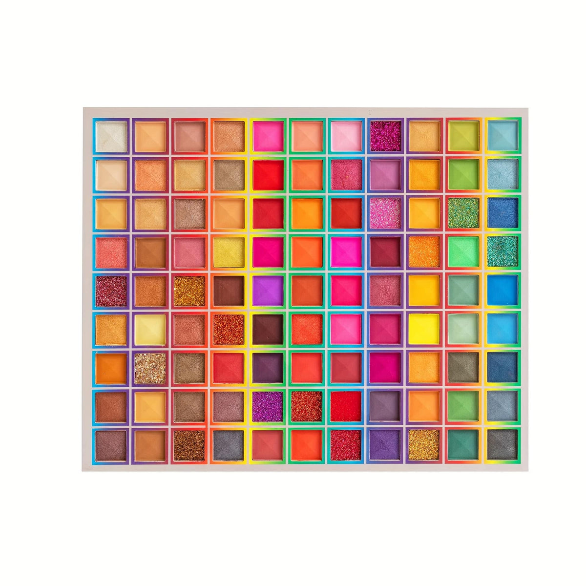 KissICON 99 Colors 99 Colors Eyeshadow Pearlescent Glitter Matte