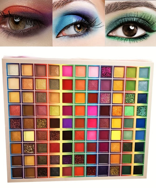 KissICON 99 Colors 99 Colors Eyeshadow Pearlescent Glitter Matte