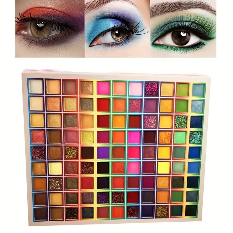 KissICON 99 Colors 99 Colors Eyeshadow Pearlescent Glitter Matte