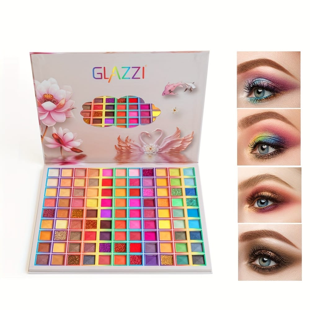 KissICON 99 Colors 99 Colors Eyeshadow Pearlescent Glitter Matte
