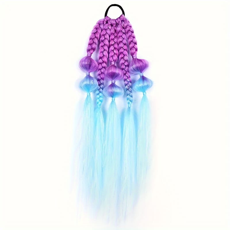 KissICON 99-HOT PLUM-L-PINK / 22inch Colorful Braided Hair Extensions Easy Braid Bra
