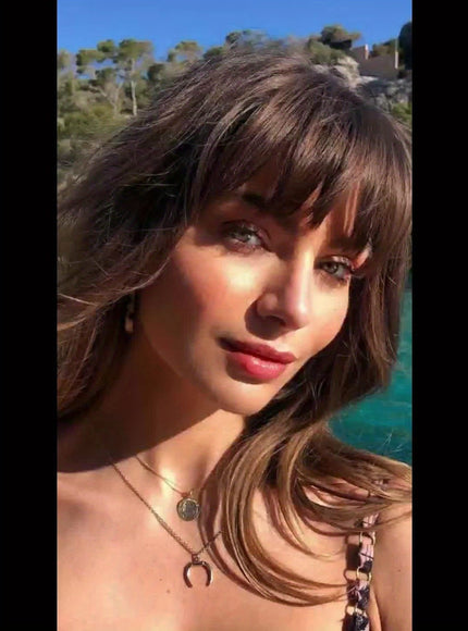 💋 Elegant Clip-In Bangs Blonde Hairpieces - 360°