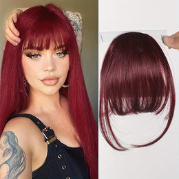 KissICON 99J / 6inch KissIcon Easy Clip-In Wispy Bangs - Natural Look