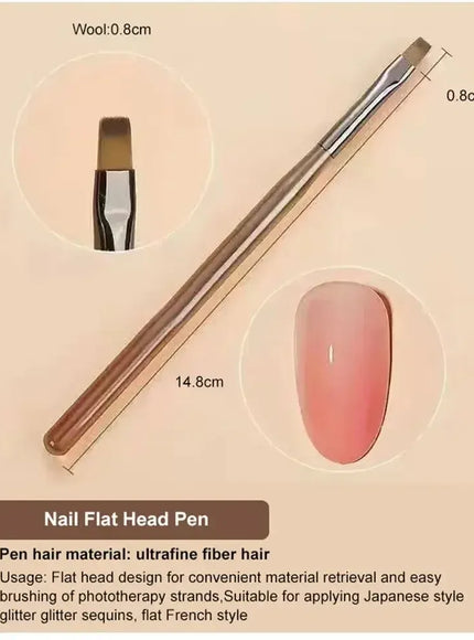 KissICON 9PCs KissIcon 9Pcs UV Gel Nail Brush Liner DIY