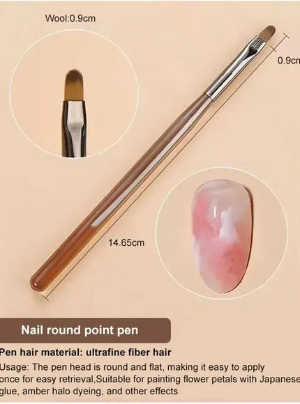 KissICON 9PCs KissIcon 9Pcs UV Gel Nail Brush Liner DIY
