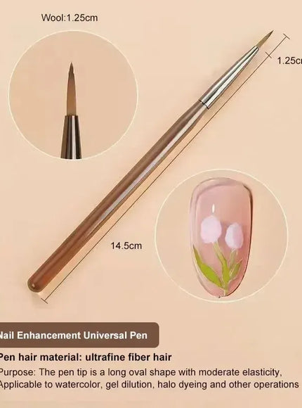 KissICON 9PCs KissIcon 9Pcs UV Gel Nail Brush Liner DIY