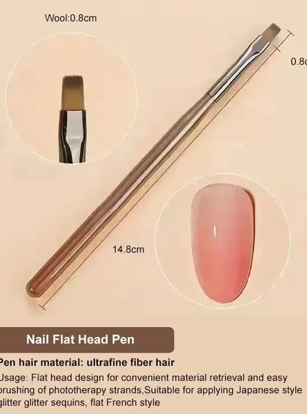 KissICON 9PCs KissIcon 9Pcs UV Gel Nail Brush Liner DIY
