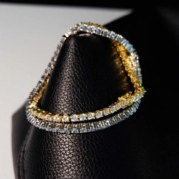 Hip Hop Jewelry 1 Row Iced Out Tennis Chain Bling CZ Men Diamond Cubic Zirconia Choker Necklace Women Drop Shipping