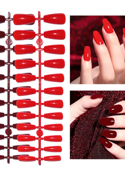 KissIcon LULAA 24Pcs Press On Acrylic Nails Detachable