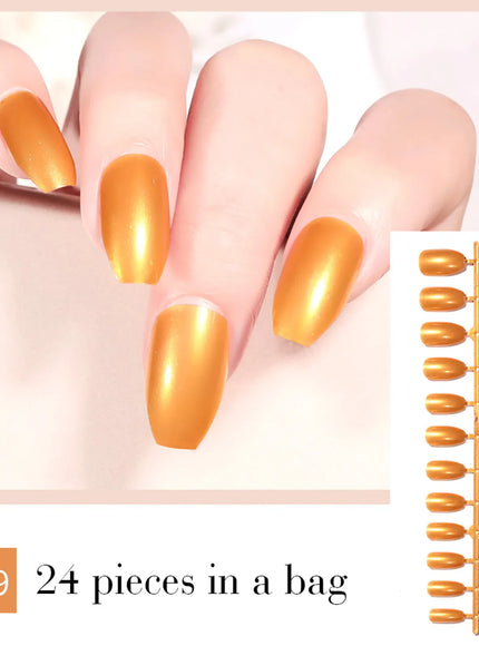 KissIcon LULAA 24Pcs Press On Acrylic Nails Detachable