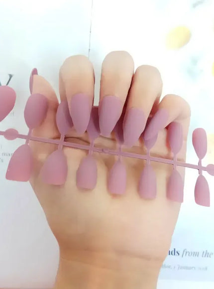 Matte Press On Fake Nails 24Pcs Full Cover