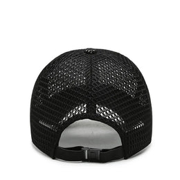 Summer Unisex Men Fishing Baseball Caps Women Breathable Mesh Snapback Hats Black Casual Sport Hats Cap