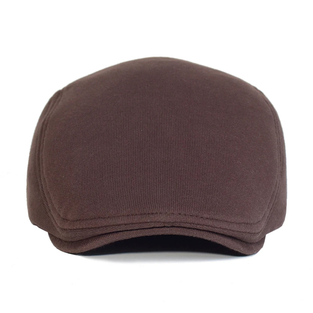Cotton Newsboy Caps Men Women Hat Soft Casual Beret Solid Unisex Retro Hat Driver Flat Cap The waiter Cap