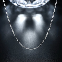 10PCS LOT Wholesale 925 Sterling Silver 16/18/20/22/24/26/28/30 Inch 1mm Snake Chain Necklace For Woman Man Fashion Jewelry