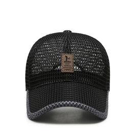 Summer Unisex Men Fishing Baseball Caps Women Breathable Mesh Snapback Hats Black Casual Sport Hats Cap