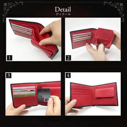Man Wallet Carbon Fiber PU Leather Two-Fold Wallet - Perfect for Men and Women Fashion Multi-Card Organizer and Change Pocket