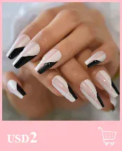 KissIcon Short Matte Black Press On Nails -