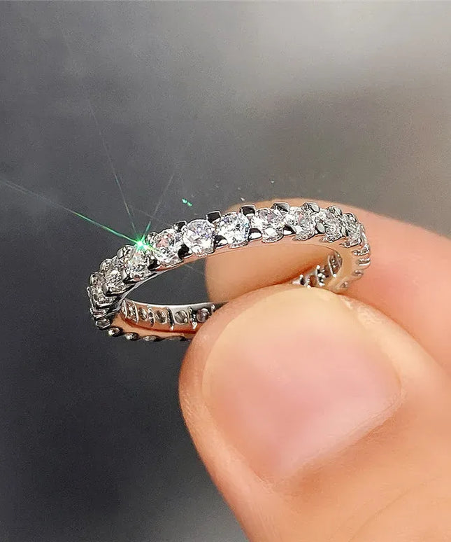 Kissicon Huitan CZ Promise Ring – Delicate Low Key