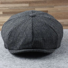 Male Plus Size Ivy Hat Big Head Man Spring Summer and Autumn Newsboy Cap Wool Beret Caps Winter Felt Flat Caps 55-58cm 59-60cm