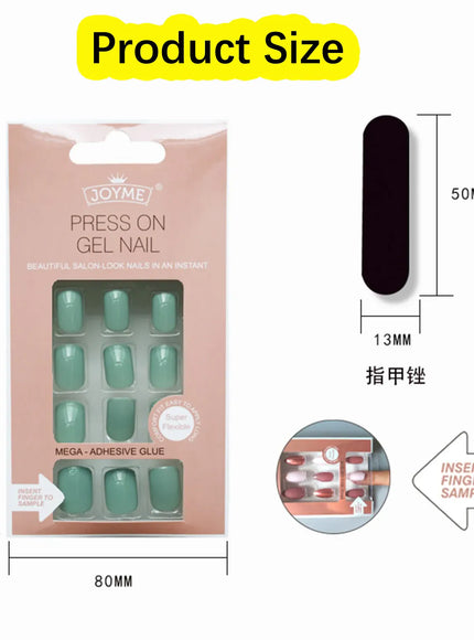 KissIcon Nails Art Press On Coffin Tips -