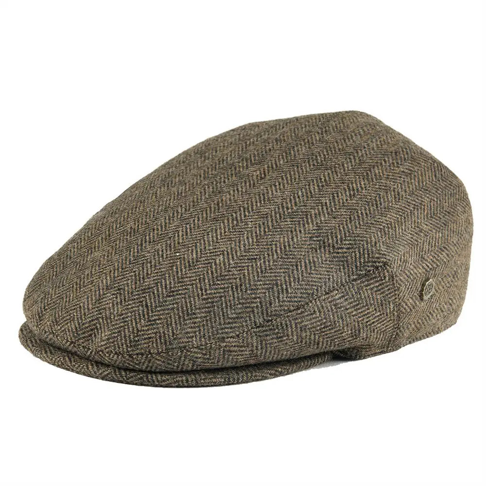 VOBOOM Wool Tweed Herringbone Irish Cap Men Women Beret Cabbie Driver Hat Newsboy Caps Golf Ivy Flat Hats Green Navy Black