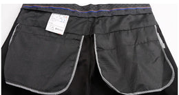 Men's Leather Pants Straight Fit Elastic PU Leather Trousers Motorcycle Pants Thin