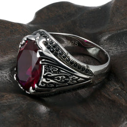 Guaranteed 925 Silver Rings Luxury Turkish Jewellery For Men And Women With Zircon Stone Retro Vintage Rings In Fijne Sieraden