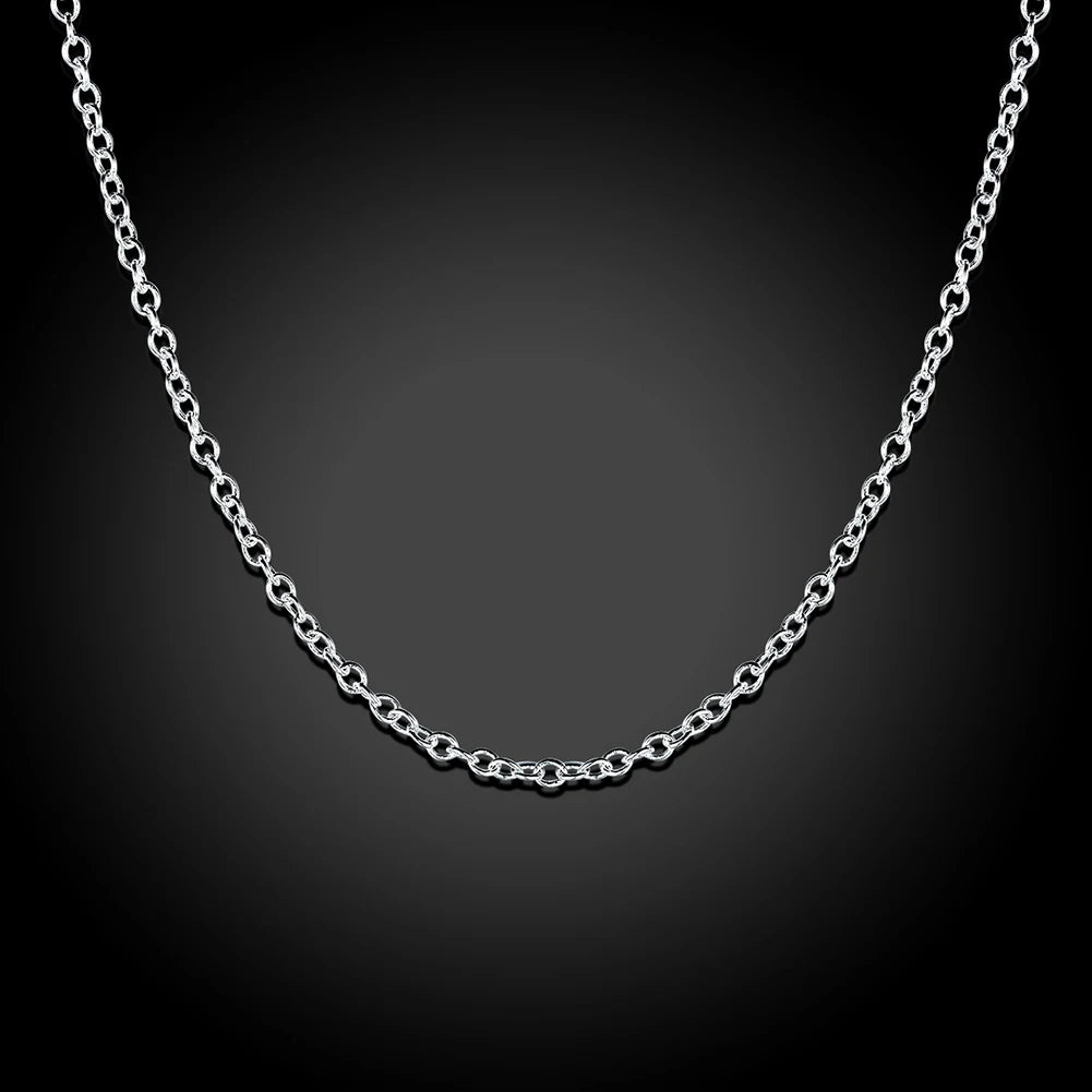 10PCS LOT Wholesale 925 Sterling Silver 16/18/20/22/24/26/28/30 Inch 1mm Snake Chain Necklace For Woman Man Fashion Jewelry