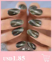 KissIcon Short Matte Black Press On Nails -