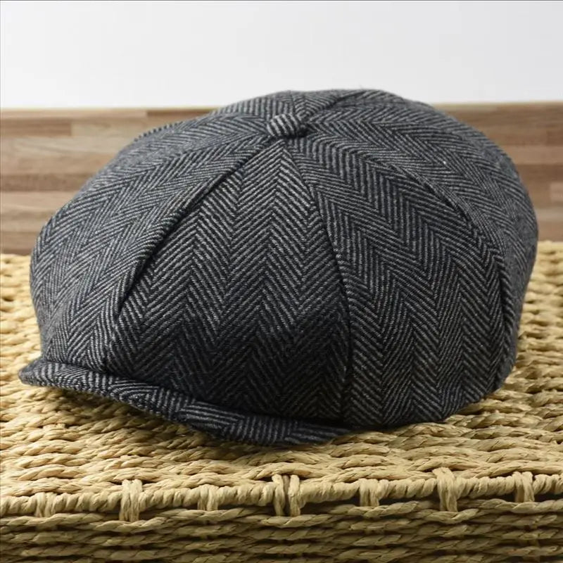 Male Plus Size Ivy Hat Big Head Man Spring Summer and Autumn Newsboy Cap Wool Beret Caps Winter Felt Flat Caps 55-58cm 59-60cm